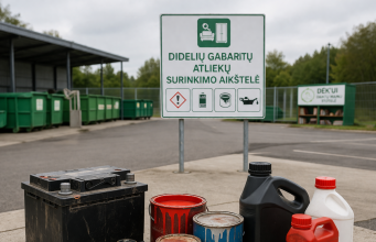 Vilniaus regione planuojama įrengti 8 naujas didelių gabaritų atliekų surinkimo aikšteles