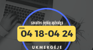 Savaitės įvykių apžvalga Ukmergėje (Balandžio 18 – Balandžio 24 d. )