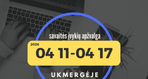 Savaitės įvykių apžvalga Ukmergėje (Balandžio 11 – Balandžio 17 d. )