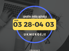 Savaitės įvykių apžvalga Ukmergėje (Kovo 28 – balandžio 3)