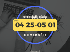 Savaitės įvykių apžvalga Ukmergėje (Balandžio 25 – Gegužės 1 d. )