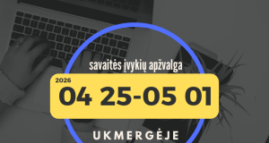 Savaitės įvykių apžvalga Ukmergėje (Balandžio 25 – Gegužės 1 d. )