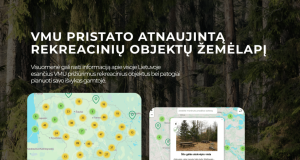 VMU pristato atnaujintą rekreacinių objektų žemėlapį: patogesnis planavimas ir daugiau galimybių lankytojams