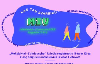 Projektas „Moksleiviai – į Vyriausybę“ kviečia rinktis į XVIII moksleivių ministrų kabinetą