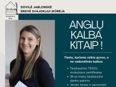 Ukmergėje kviečia mokytis anglų kalbos KITAIP