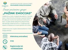 Ukmergėje kviečiama į savęs pažinimo grupę „Pažink emocijas“
